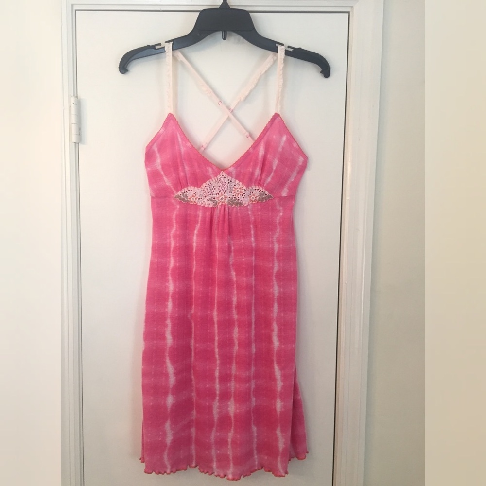 Intimately "Free People" Pink Tie-Dye Night Gown